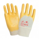 Нитриловые перчатки с легким покрытием /желтые/